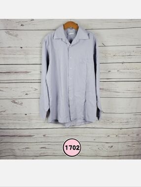 Geoffrey Beene Light Lavender Long-Sleeve Dress Shirt